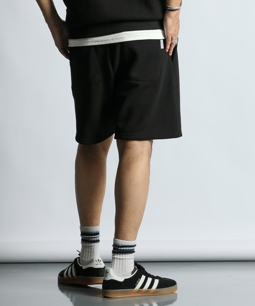 The DUFFER of ST.GEORGE(ザダファーオブセントジョージ)の「「AIR FLEX」HEAVY KANOKO RELAX FIT SHORT PANTS:セットアップ対応 機能素材「エアフレックス」鹿の子ショーツ(その他パンツ・メンズ・ブラック/ホワイト/ネイビー・X-LARGE/LARGE/MEDIUM)」の11枚目の写真