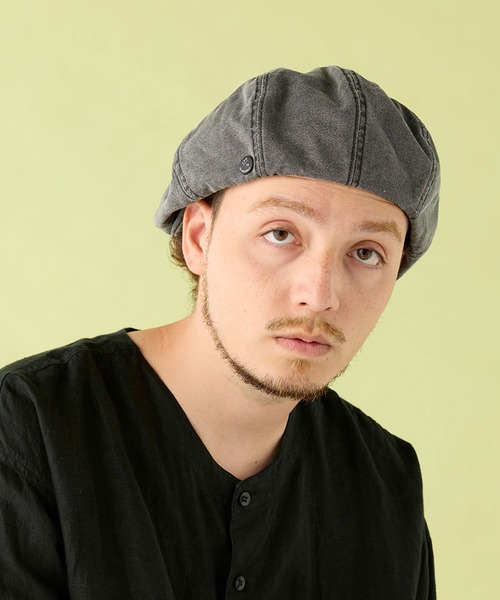 CPH(シーピーエイチ)の「CASQUETTE/ PIGMENT DYE / キャスケット(キャスケット・メンズ・ブラック・L/S)」の1枚目の写真