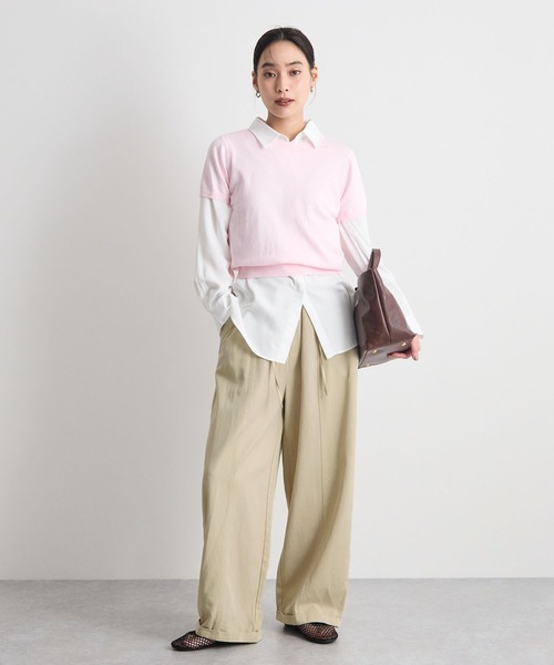 STELLA FISH(ステラフィッシュ)の「イージーワイドチノパン(チノパンツ・レディース・カーキ/ベージュ/ホワイト・MEDIUM/LARGE)」の12枚目の写真