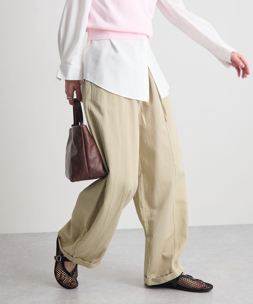 STELLA FISH(ステラフィッシュ)の「イージーワイドチノパン(チノパンツ・レディース・カーキ/ベージュ/ホワイト・MEDIUM/LARGE)」の5枚目の写真