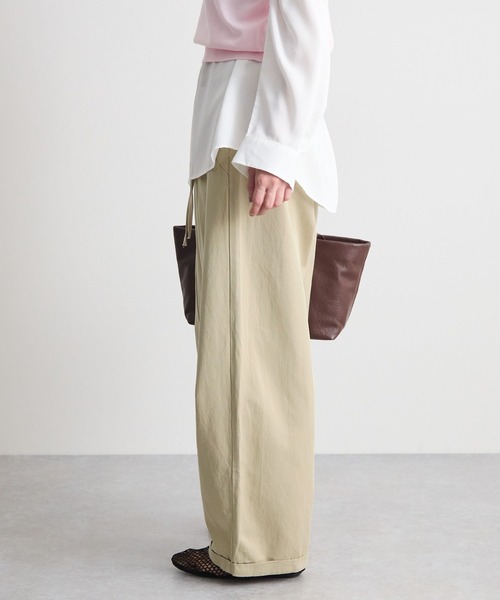 STELLA FISH(ステラフィッシュ)の「イージーワイドチノパン(チノパンツ・レディース・カーキ/ベージュ/ホワイト・MEDIUM/LARGE)」の8枚目の写真