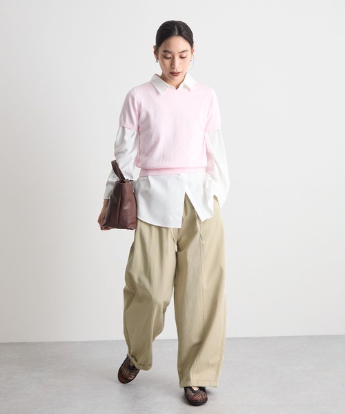 STELLA FISH(ステラフィッシュ)の「イージーワイドチノパン(チノパンツ・レディース・カーキ/ベージュ/ホワイト・MEDIUM/LARGE)」の10枚目の写真