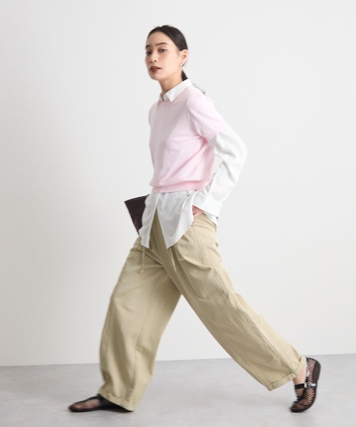 STELLA FISH(ステラフィッシュ)の「イージーワイドチノパン(チノパンツ・レディース・カーキ/ベージュ/ホワイト・MEDIUM/LARGE)」の11枚目の写真
