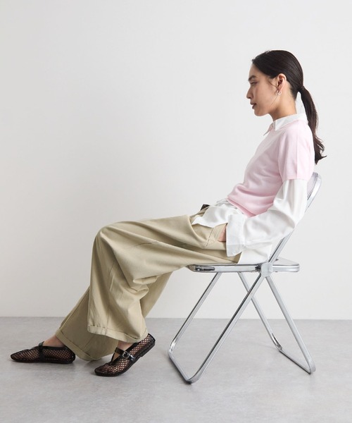 STELLA FISH(ステラフィッシュ)の「イージーワイドチノパン(チノパンツ・レディース・カーキ/ベージュ/ホワイト・MEDIUM/LARGE)」の15枚目の写真
