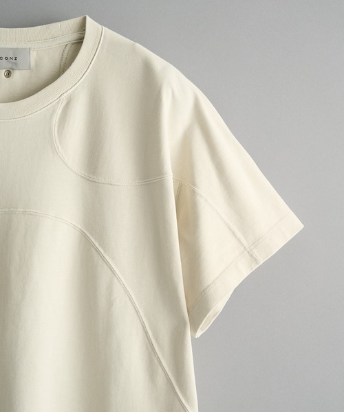 CONZ(コンズ)の「panel short sleeve tee(Tシャツ/カットソー・メンズ・ホワイト/チャコールグレー/ブラック・1/2/3)」の10枚目の写真
