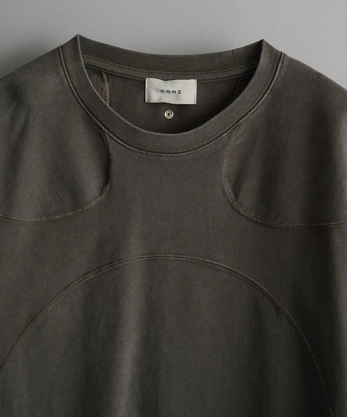 CONZ(コンズ)の「panel short sleeve tee(Tシャツ/カットソー・メンズ・ホワイト/チャコールグレー/ブラック・1/2/3)」の6枚目の写真