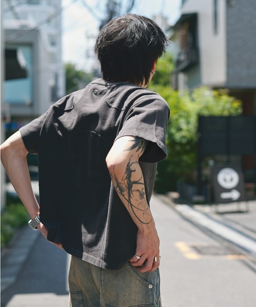 CONZ(コンズ)の「panel short sleeve tee(Tシャツ/カットソー・メンズ・ホワイト/チャコールグレー/ブラック・1/2/3)」の20枚目の写真