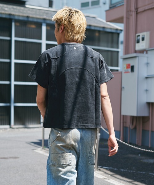 CONZ(コンズ)の「panel short sleeve tee(Tシャツ/カットソー・メンズ・ホワイト/チャコールグレー/ブラック・1/2/3)」の21枚目の写真
