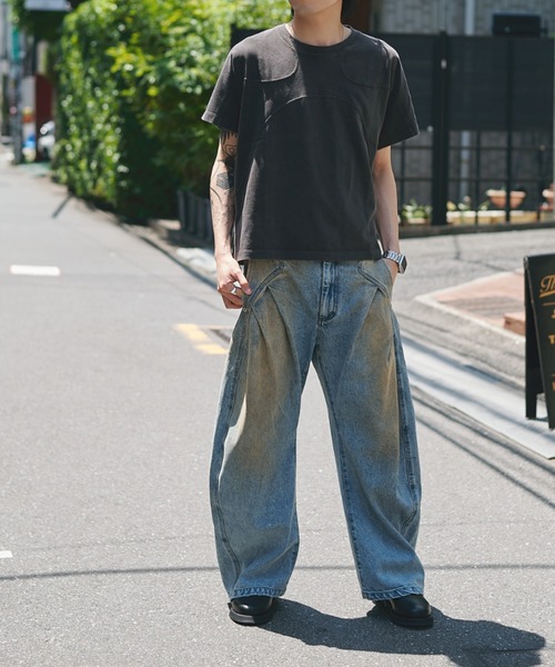 CONZ(コンズ)の「panel short sleeve tee(Tシャツ/カットソー・メンズ・ホワイト/チャコールグレー/ブラック・1/2/3)」の19枚目の写真