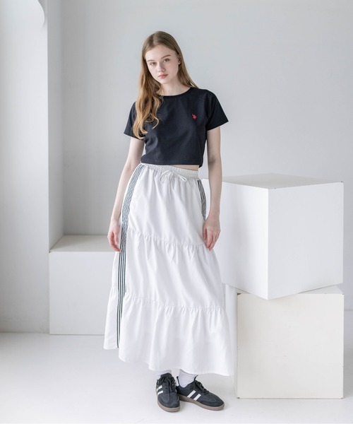 U.S. POLO ASSN.(ユーエスポロアッスン)の「【U.S. POLO ASSN.】clear 別注 ワンポイント刺繍チビT(Tシャツ/カットソー・レディース・オフホワイト/ピンク/ブラック・F)」の14枚目の写真