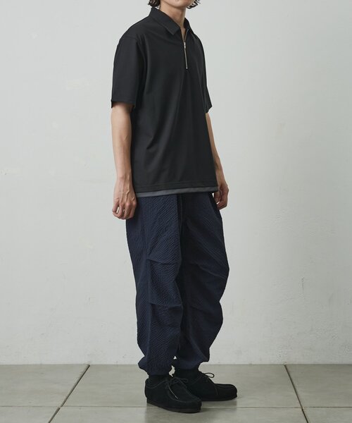COLONY 2139(コロニートゥーワンスリーナイン)の「メッシュポンチレイヤードポロ(Tシャツ/カットソー・メンズ・ブラック/チャコールグレー/ホワイト・MEDIUM/LARGE)」の15枚目の写真
