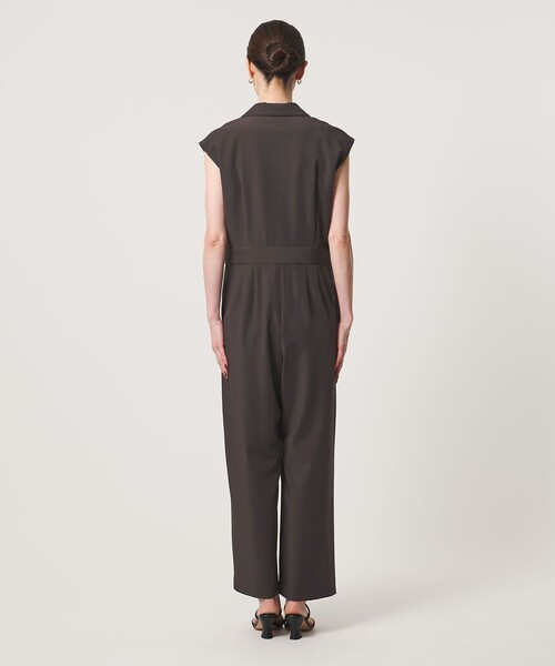UNITED ARROWS(ユナイテッドアローズ)の「ツイル オールインワン ‐ストレッチ 防シワ 接触冷感‐(つなぎ/オールインワン・レディース・ダークブラウン/ネイビー・38/36)」の14枚目の写真