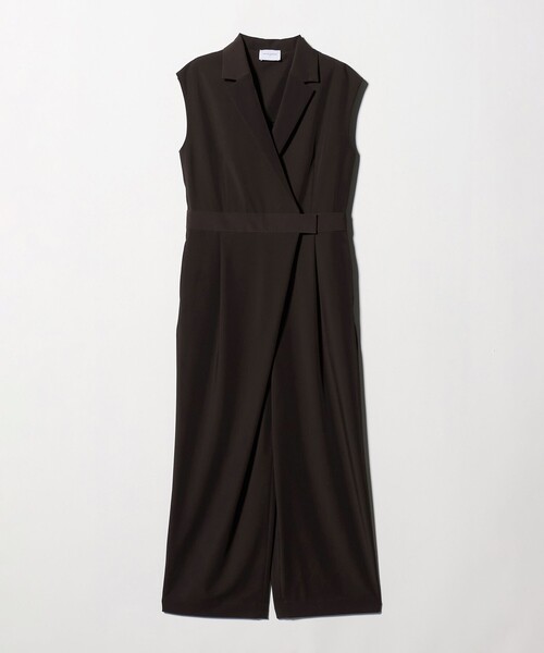 UNITED ARROWS(ユナイテッドアローズ)の「ツイル オールインワン ‐ストレッチ 防シワ 接触冷感‐(つなぎ/オールインワン・レディース・ダークブラウン/ネイビー・38/36)」の15枚目の写真