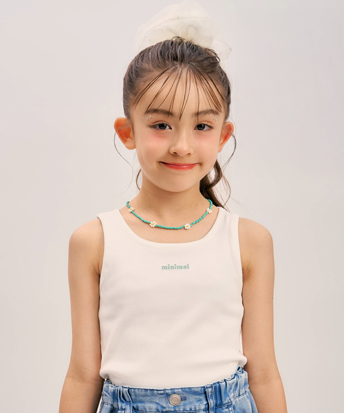 minimal(ミニマル)の「【インナーつき】肩リボンシアー半袖シャツセット(シャツ/ブラウス・キッズ・オフホワイト/ピンク/エメラルド・110cm/120cm/130cm)」の13枚目の写真