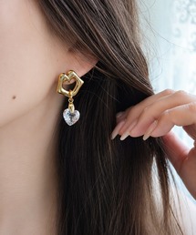 MILIA/Miranda 天然石ピアス 【金属アレルギー対応】
