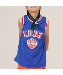 KRNR（クルナル）の「KIND ジュニアバスケットボールジャージ_ブルー（Tシャツ/カットソー）」