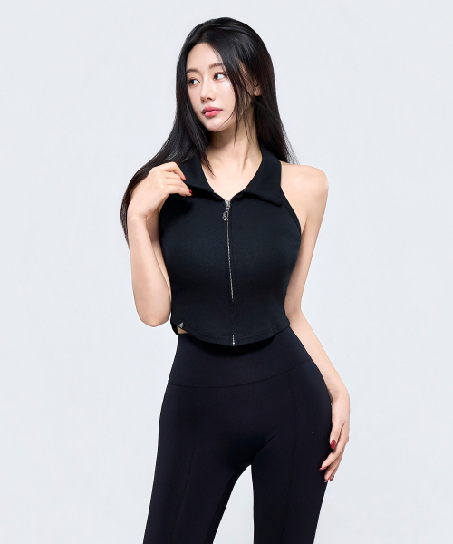 PHYSICAL GARMENTS（フィジカルガーメンツ）の「P5086 リブ フードカラー ジップアップ [4カラー]（Tシャツ/カットソー・レディース・ピンク/ブラック/スカイブルー/ホワイト・FREE）」の13枚目の写真