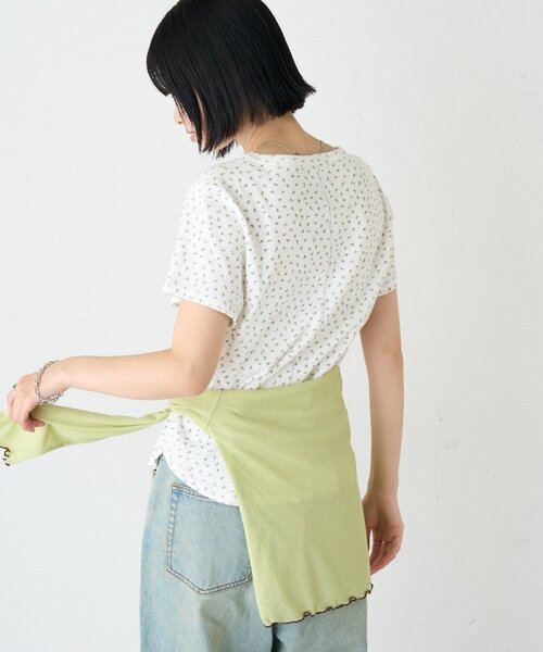 CIAOPANIC TYPY(チャオパニックティピー)の「ZOZO限定花柄アイレットTee(Tシャツ/カットソー・レディース・ホワイト/ブラック/オフホワイト/グレー・ONE SIZE)」の9枚目の写真