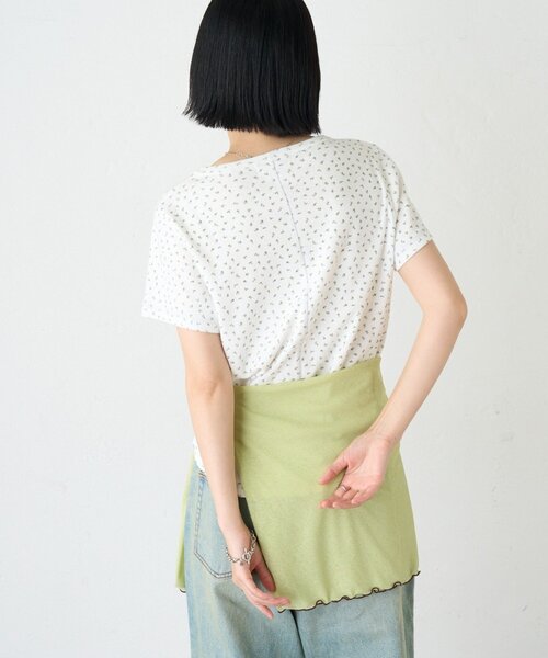 CIAOPANIC TYPY(チャオパニックティピー)の「ZOZO限定花柄アイレットTee(Tシャツ/カットソー・レディース・ホワイト/ブラック/オフホワイト/グレー・ONE SIZE)」の10枚目の写真
