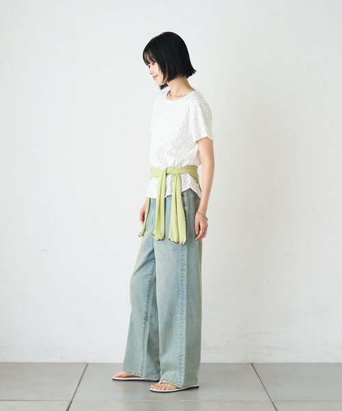 CIAOPANIC TYPY(チャオパニックティピー)の「ZOZO限定花柄アイレットTee(Tシャツ/カットソー・レディース・ホワイト/ブラック/オフホワイト/グレー・ONE SIZE)」の15枚目の写真