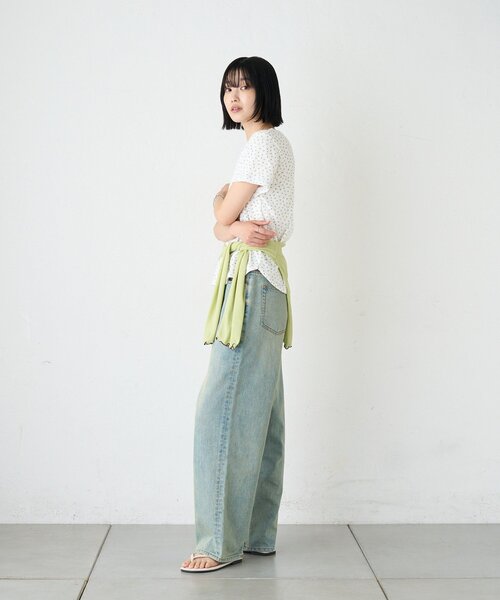 CIAOPANIC TYPY(チャオパニックティピー)の「ZOZO限定花柄アイレットTee(Tシャツ/カットソー・レディース・ホワイト/ブラック/オフホワイト/グレー・ONE SIZE)」の16枚目の写真