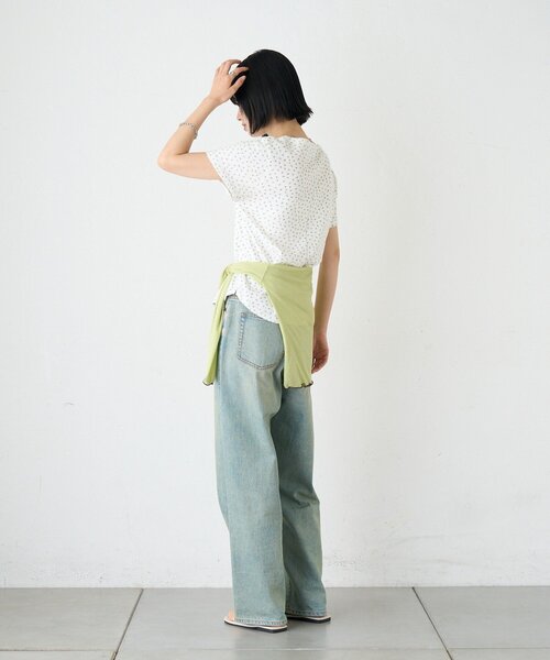 CIAOPANIC TYPY(チャオパニックティピー)の「ZOZO限定花柄アイレットTee(Tシャツ/カットソー・レディース・ホワイト/ブラック/オフホワイト/グレー・ONE SIZE)」の17枚目の写真