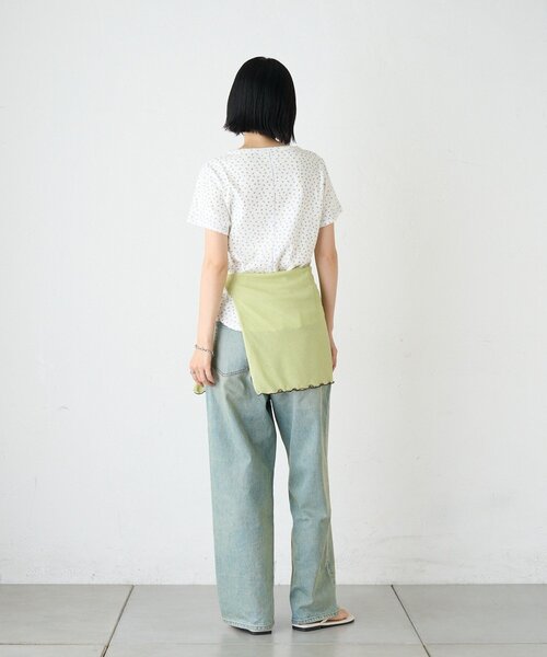 CIAOPANIC TYPY(チャオパニックティピー)の「ZOZO限定花柄アイレットTee(Tシャツ/カットソー・レディース・ホワイト/ブラック/オフホワイト/グレー・ONE SIZE)」の18枚目の写真