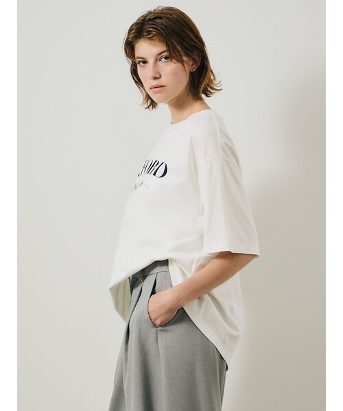 MARMARMAR（マーマーマー）の「MARMARMAR プリントTシャツ(oxford)（Tシャツ/カットソー・レディース・ブルー/ネイビー・FREE）」の9枚目の写真