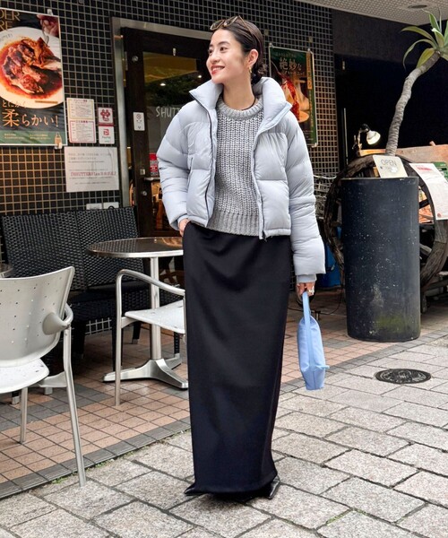MAQWEL(マクウェル)の「【MAQWEL/マクウェル】スキューバストレッチIラインスカート(スカート・レディース・ブラウン/ブラック・S/M)」の6枚目の写真