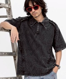 切替ヴィンテージポロTシャツ