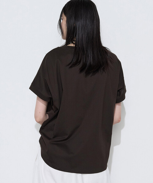 Gabardine K.T(ギャバジンケーティー)の「〔 +サイズ 〕 プレーティング天竺 ゆったりプルオーバー(Tシャツ/カットソー・レディース・ミント・13号)」の22枚目の写真
