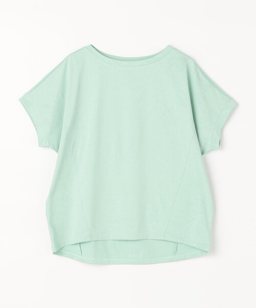 Gabardine K.T(ギャバジンケーティー)の「〔 +サイズ 〕 プレーティング天竺 ゆったりプルオーバー(Tシャツ/カットソー・レディース・ミント・13号)」の10枚目の写真