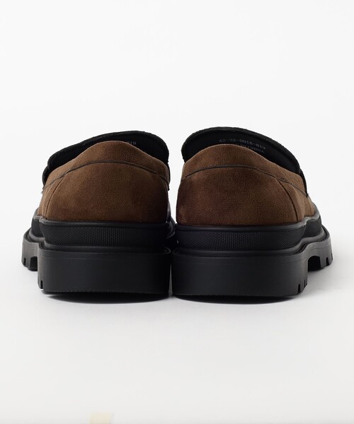 BEAMS HEART（ビームスハート）の「フェイクスエード ヌバック コンビ コインローファー（スニーカー・メンズ・ブラック/ブラウン・25.5cm/26.5cm/27.5cm）」の10枚目の写真