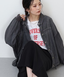 Collect by hunch シアーデニムブルゾン