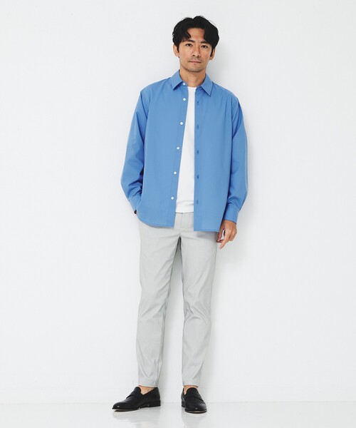 ABAHOUSE GRAY(アバハウスグレイ)の「TR レギュラーカラー シャツ(シャツ/ブラウス・メンズ・ブラック/ベージュ/ブラウン/ブルー/ホワイト・48/50/46)」の21枚目の写真