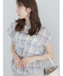 Te chichi（テチチ）の「【イージーケア 通気性 マシンウォッシャブル】チェックドロストシャツ（シャツ/ブラウス）」