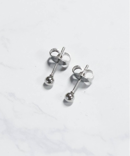 ANARKH(アナンケ)の「【es】【ANARKH(アナンケ)】ステンレス ボールピアス ボディピアス(ピアス(両耳用)・メンズ・シルバー・FREE)」の1枚目の写真