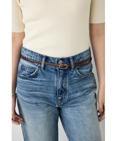 AZUL by moussy(アズールバイマウジー)の「ナローベルト(ベルト・レディース・ブラック/ブラウン・FREE)」の12枚目の写真