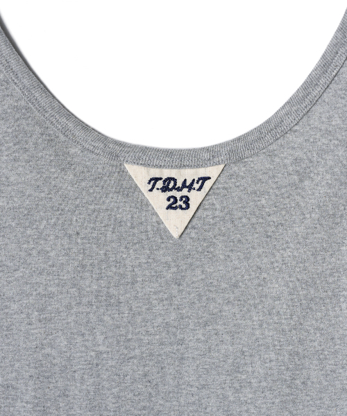 TTUDEMENT（トュードメント）の「50s EMBROIDERED SLEEVELESS T-SHIRT_MELANGE GREY（Tシャツ/カットソー・レディース・その他・SMALL/MEDIUM）」の6枚目の写真