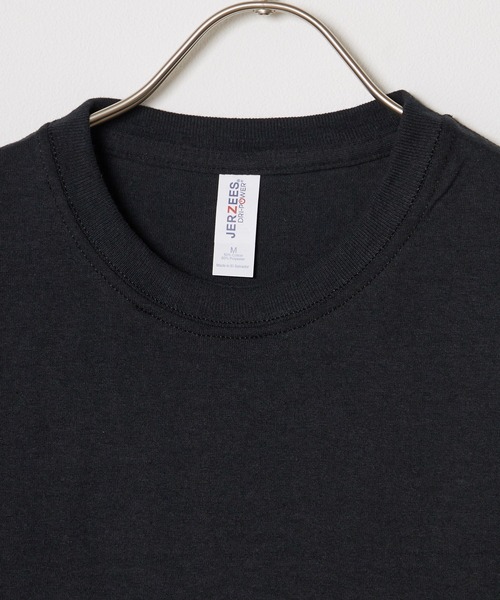 JERZEES(ジャージーズ)の「【JERZEES】 5.4oz DRI-POWER short-sleeve Tee(Tシャツ/カットソー・メンズ・ホワイト/ブラック・S)」の3枚目の写真