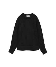 L.H.P | MANOF/マノフ/MESH KNIT TOPS(ニット/セーター)