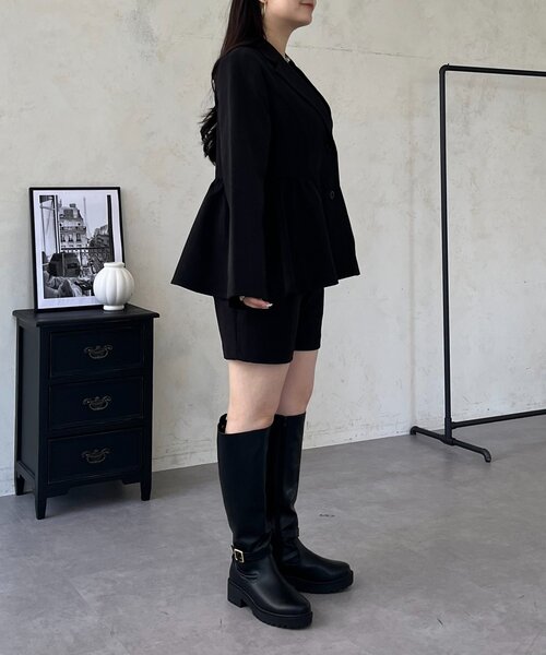 prose verse(プロズヴェール)の「テーラードペプラムジャケット(テーラードジャケット・レディース・ブラック・LARGE/MEDIUM)」の13枚目の写真