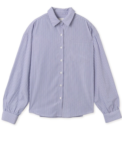 atmos pink(アトモスピンク)の「atmos pink Neck-Tie Stripe Shirt / アトモス ピンク ネクタイ ストライプ シャツ(シャツ/ブラウス・レディース・ブラウン/ブルー・FREE)」の5枚目の写真