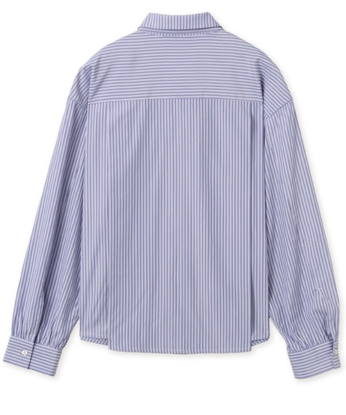 atmos pink(アトモスピンク)の「atmos pink Neck-Tie Stripe Shirt / アトモス ピンク ネクタイ ストライプ シャツ(シャツ/ブラウス・レディース・ブラウン/ブルー・FREE)」の11枚目の写真