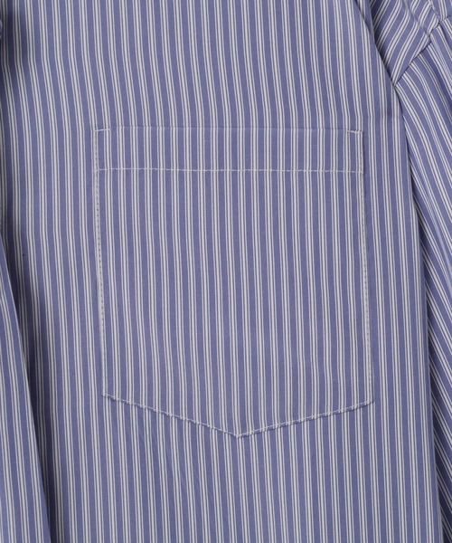 atmos pink(アトモスピンク)の「atmos pink Neck-Tie Stripe Shirt / アトモス ピンク ネクタイ ストライプ シャツ(シャツ/ブラウス・レディース・ブラウン/ブルー・FREE)」の7枚目の写真