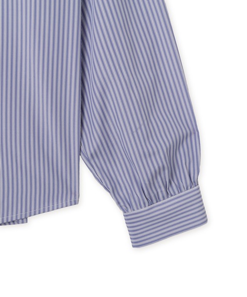 atmos pink(アトモスピンク)の「atmos pink Neck-Tie Stripe Shirt / アトモス ピンク ネクタイ ストライプ シャツ(シャツ/ブラウス・レディース・ブラウン/ブルー・FREE)」の8枚目の写真