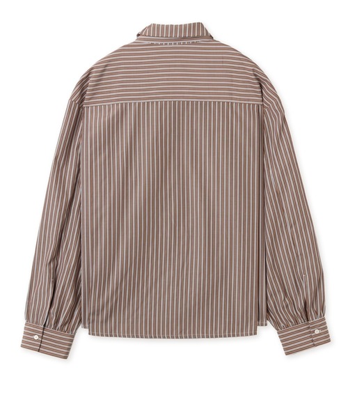 atmos pink(アトモスピンク)の「atmos pink Neck-Tie Stripe Shirt / アトモス ピンク ネクタイ ストライプ シャツ(シャツ/ブラウス・レディース・ブラウン/ブルー・FREE)」の20枚目の写真