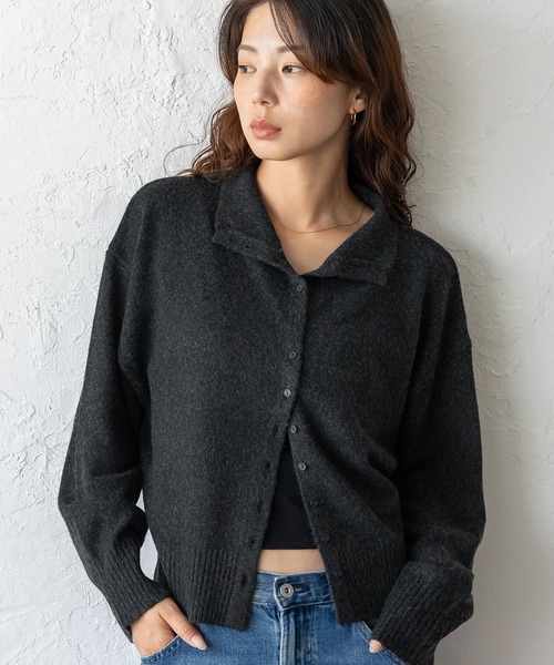VitaFelice(ヴィータフェリーチェ)の「ハイネックボタンニットトップス(ニット/セーター・レディース・ベージュ系/グレー系/ブラック系/ブラウン系・FREE)」の11枚目の写真