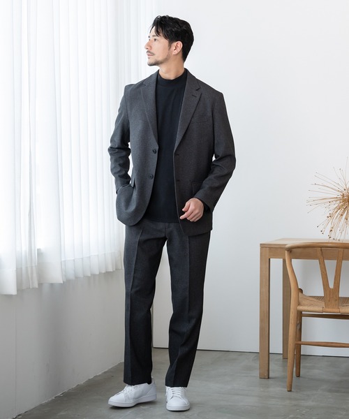 BTZ TOKYO(ビーティーゼットトウキョウ)の「【KAITEKI】暖か起毛ストレッチ モックネック長袖Tシャツ(Tシャツ/カットソー・メンズ・ネイビー/ブラック/チャコールグレー/オフホワイト・LL/S/M/3L/L)」の20枚目の写真