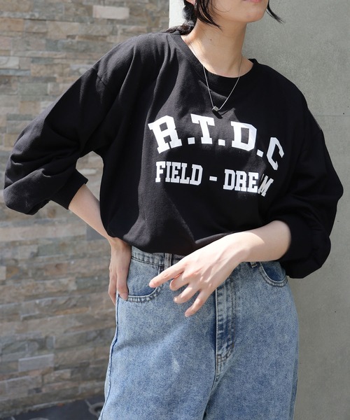 A HAPPY MARILYN(アハッピーマリリン)の「【選べる4デザイン×4サイズ】 綿100% 満点 ロング Tシャツ(Tシャツ/カットソー・レディース・ホワイト系3/ブラック系2/ブラック系4/ホワイト系4/ブラック系1/ブラック系3/グレー系1/ホワイト系1/グレー系2・L~LL/3L~4L/5L~6L/7L~8L)」の6枚目の写真